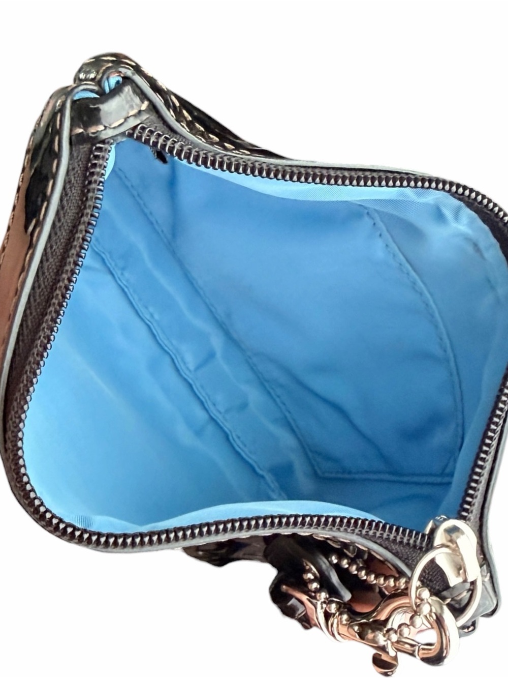 Coach Leah Signature Embossed Patent Leather Tote & Wristlet - Picture 11 of 11